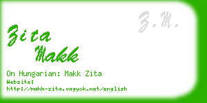 zita makk business card